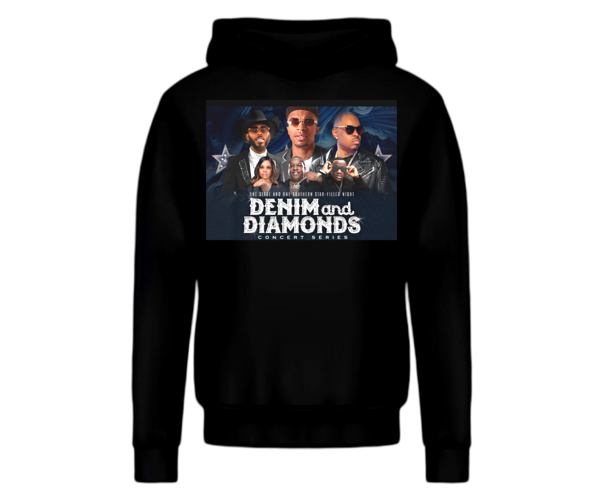 Denim and Diamond dtf Hoodie